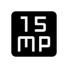 15 Megapixel Camera Resolution Free Open-Source SVG Icon