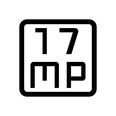 17 Megapixel Camera (Outline) Free Open-Source SVG Icon (Material Symbols Light)