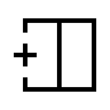 Add Column to Left Side (Outline) Free Open-Source SVG Icon (Material Symbols Light)