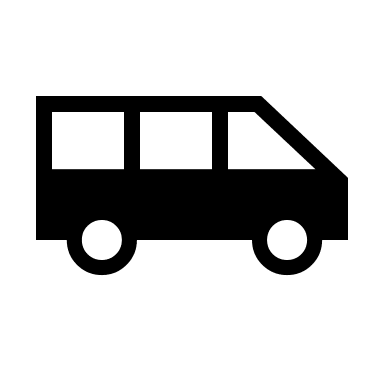 Airport Shuttle Transportation (Sharp) Free Open-Source SVG Icon (Material Symbols Light)