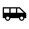 Airport Shuttle Transportation (Sharp) Free Open-Source SVG Icon