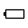 Horizontal Rounded Battery (Light) Free Open-Source SVG Icon