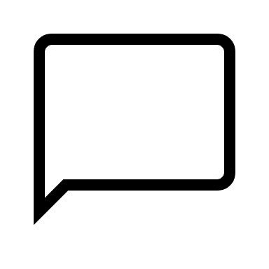 Chat Bubble (Outline) Free Open-Source SVG Icon (Material Symbols Light)