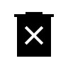 Permanent Delete Action (Sharp) Free Open-Source SVG Icon
