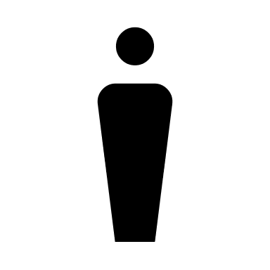 Man Figure (Light) Free Open-Source SVG Icon (Material Symbols Light)