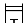 Sharp Outline Pergola Structure Free Open-Source SVG Icon