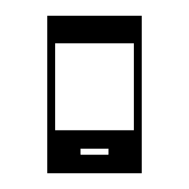 Sharp Android Phone (Light) Free Open-Source SVG Icon (Material Symbols Light)