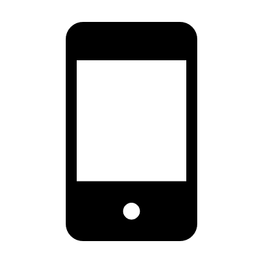 iPhone Phone Device Free Open-Source SVG Icon (Material Symbols Light)