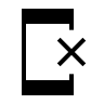 Phone Link Erase Feature (Sharp) Free Open-Source SVG Icon