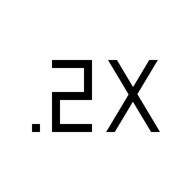 Speed 0 to 2x (Sharp) Free Open-Source SVG Icon (Material Symbols Light)