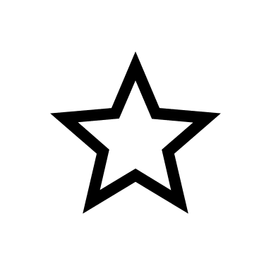 Outlined Star Shape (Light) Free Open-Source SVG Icon (Material Symbols Light)