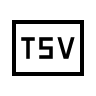 TSV File Format (Outline) Free Open-Source SVG Icon