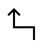 Sharp Left Turn Arrow (Sharp) Free Open-Source SVG Icon