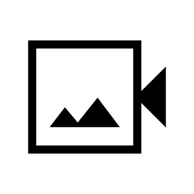 Sharp Back Video Camera (Outline) Free Open-Source SVG Icon (Material Symbols Light)