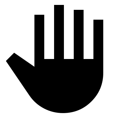 Backhand Gesture (Sharp) Free Open-Source SVG Icon (Material Symbols)