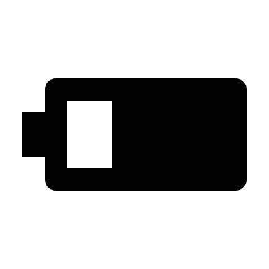 Horizontal Battery 0.75 Charge Level (Material) Free Open-Source SVG Icon (Material Symbols)