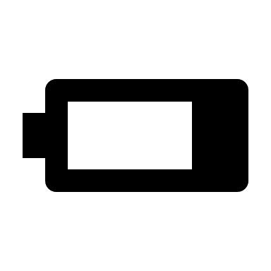 Low Battery Indicator Free Open-Source SVG Icon (Material Symbols)