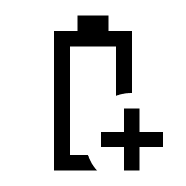 Battery Saver Mode (Outline) Free Open-Source SVG Icon (Material Symbols)