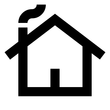 Cottage House Design (Outline) Free Open-Source SVG Icon (Material Symbols)