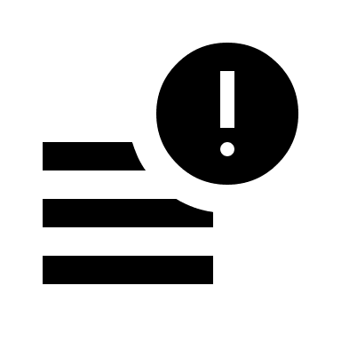 Data Alert Notification Free Open-Source SVG Icon (Material Symbols)