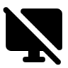 Disabled Desktop Access (Rounded) Free Open-Source SVG Icon