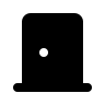 Rounded Back Door Free Open-Source SVG Icon