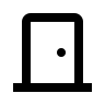 Front Door Design (Outline) Free Open-Source SVG Icon