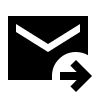 Forward to Inbox Notification (Sharp) Free Open-Source SVG Icon