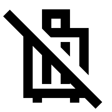 No Luggage Allowed Symbol (Outline) Free Open-Source SVG Icon (Material Symbols)