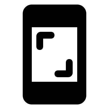 Rounded Screenshot Tool Free Open-Source SVG Icon (Material Symbols)