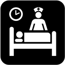 Inpatient Care Patient Free Open-Source SVG Icon