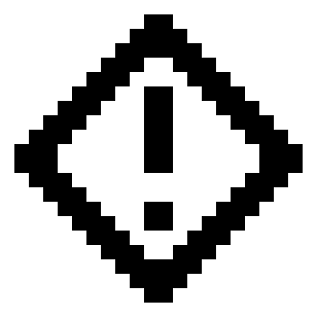 Rhombus Alert Notification Free Open-Source SVG Icon (Memory Icons)