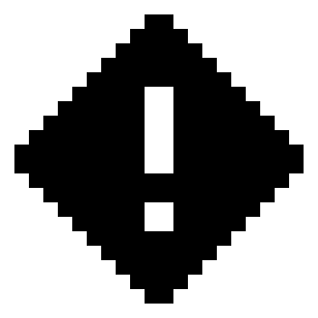 Filled Alert Rhombus Free Open-Source SVG Icon (Memory Icons)