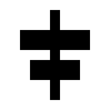 Horizontal Center Alignment Free Open-Source SVG Icon (Memory Icons)