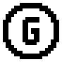 Alpha G Letter Free Open-Source SVG Icon