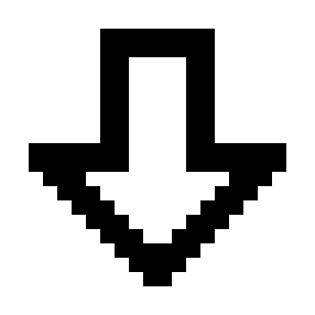 Bold Downward Arrow (Memory Icons) Free Open-Source SVG Icon (Memory Icons)