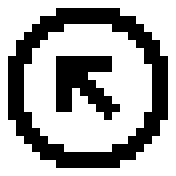 Top Left Arrow in Circle (Memory Icons) Free Open-Source SVG Icon (Memory Icons)
