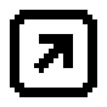 Upward Right Arrow in Box (Memory Icons) Free Open-Source SVG Icon (Memory Icons)