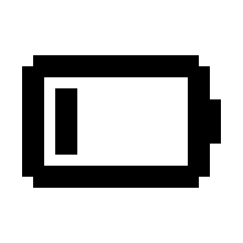 25% Battery Level Indicator Free Open-Source SVG Icon (Memory Icons)