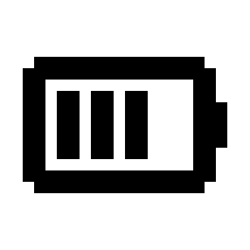 75% Battery Level (Memory Icons) Free Open-Source SVG Icon (Memory Icons)