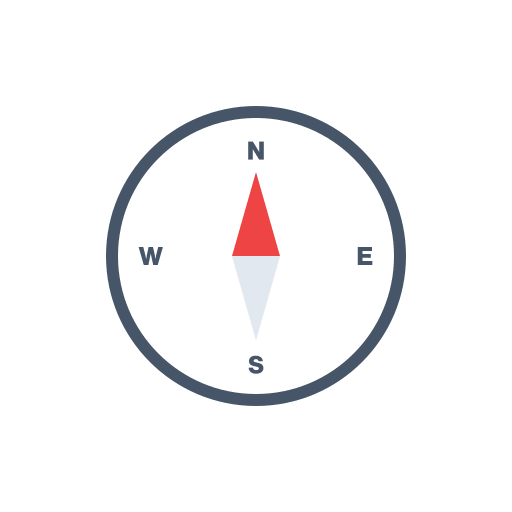 Compass Navigation Tool Free Open-Source SVG Icon (Meteocons)