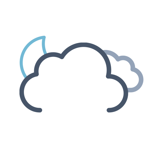 Extreme Night Weather Condition Free Open-Source SVG Icon (Meteocons)