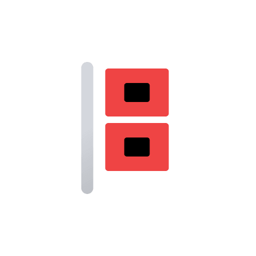 Hurricane Warning Flag (Meteocons) Free Open-Source SVG Icon (Meteocons)