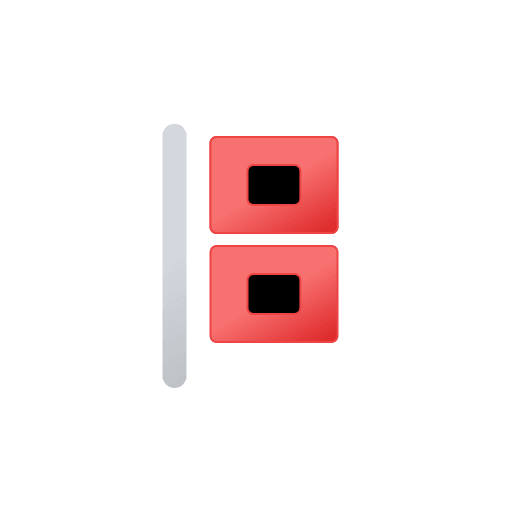 Hurricane Warning Flag (Filled) Free Open-Source SVG Icon (Meteocons)