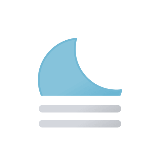 Foggy Night Weather (Filled) Free Open-Source SVG Icon (Meteocons)