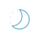 First Quarter Moon Phase Free Open-Source SVG Icon