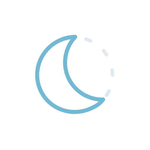 Last Quarter Moon Phase Free Open-Source SVG Icon (Meteocons)