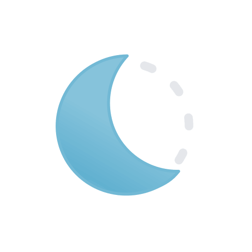 Last Quarter Moon Phase (Filled) Free Open-Source SVG Icon (Meteocons)