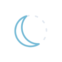 Waning Crescent Moon (Meteocons) Free Open-Source SVG Icon