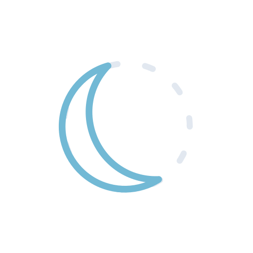 Waning Crescent Moon (Meteocons) Free Open-Source SVG Icon (Meteocons)